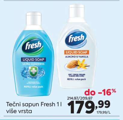Tečni sapun Fresh 1 l