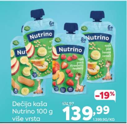 Dečija kaša Nutrino 100 g više vrsta