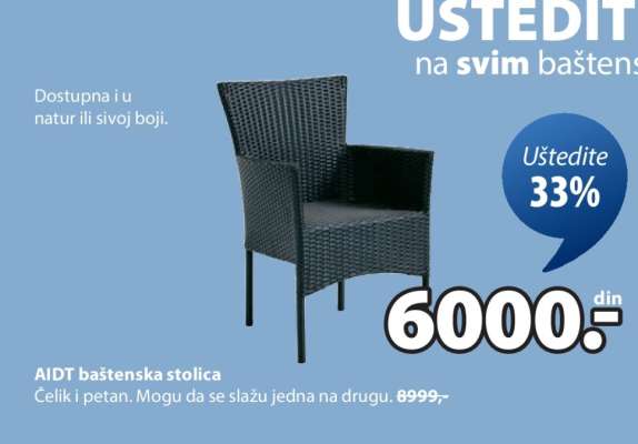 AIDT baštenska stolica