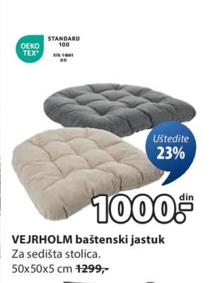 VEJRHOLM BAŠTENSKI JASTUK