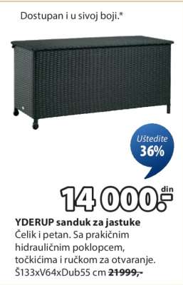 YDERUP SANDUK ZA JASTUKE