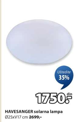 HAVESANGER solarna lampa