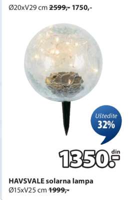 HAVSVALE SOLARNA LAMPA