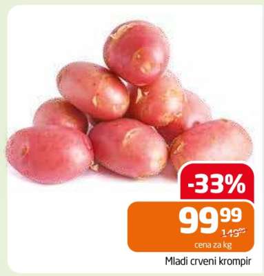 Mladi crveni krompir
