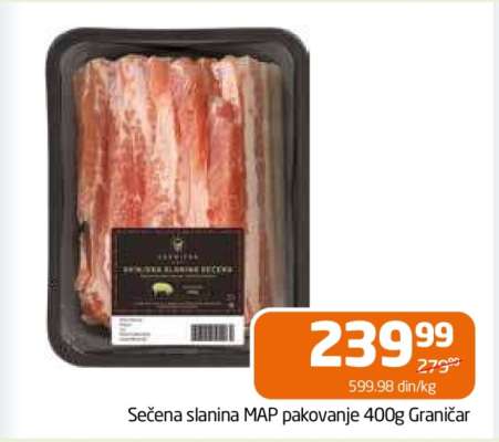 Sečena slanina MAP pakovanje 400g Graničar