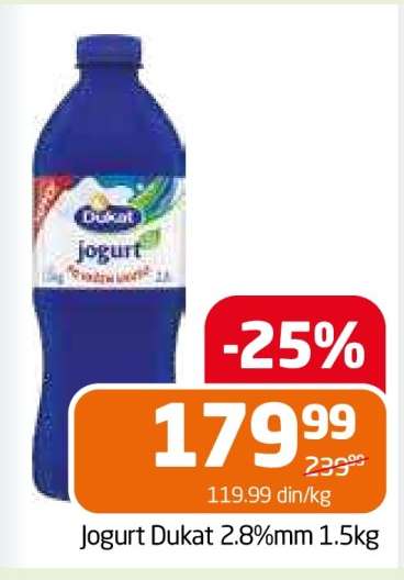 Jogurt Dukat 2.8%mm 1.5kg