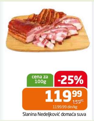 Slanina Nedeljković domaća suva