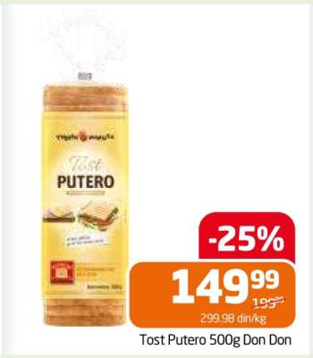 Tost Putero 500g Don Don