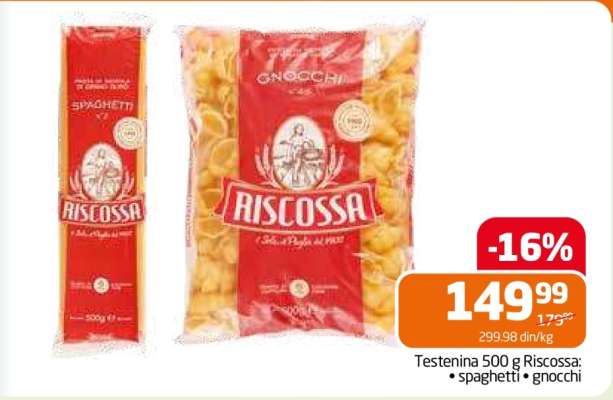 Testenina 500 g Riscossa