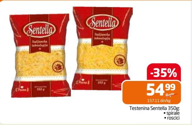 Testenina Sentella 350g