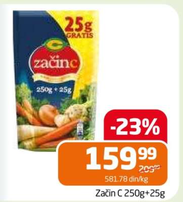 Začin C 250g+25g