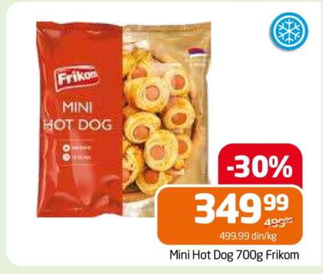 MINI HOT DOG 700G FRIKOM
