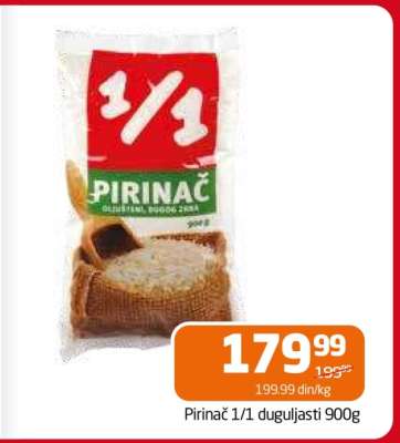Pirinac 1/1 duguljasti 900g