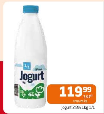 Jogurt 2.8% 1kg 1/1