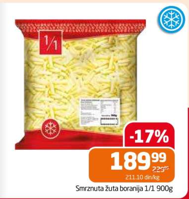 Smrznuta žuta boranija 1/1 900g