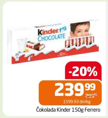 Čokolada Kinder 150g Ferrero