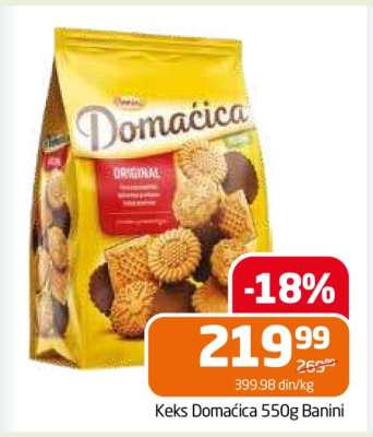 Keks Domaćica 550g Banini