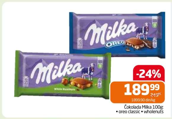 Čokolada Milka 100g
