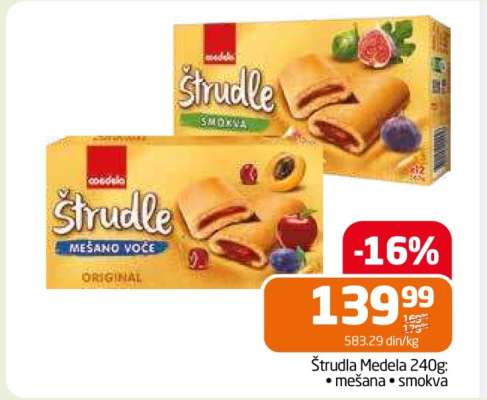 Štrudla Medela 240g