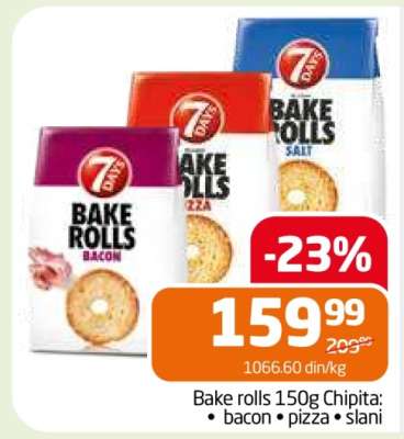Bake rolls 150g Chipita