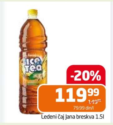Ledeni čaj Jana breskva 1.5l