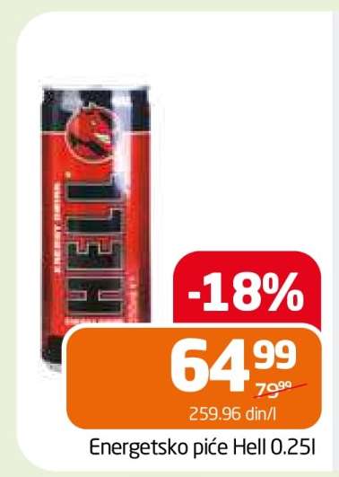 Energetsko piće Hell 0.25l