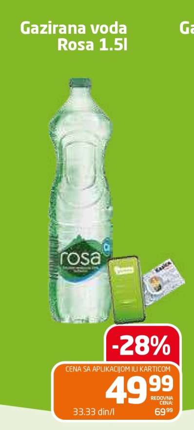 Gazirana voda Rosa 1.5l