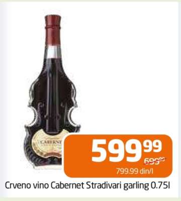 Crveno vino Cabernet Stradivari Garling 0.75l