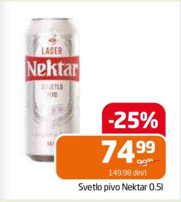Svetlo pivo Nektar 0.5l