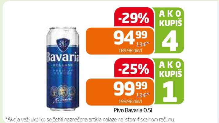 Pivo Bavaria 0.5l
