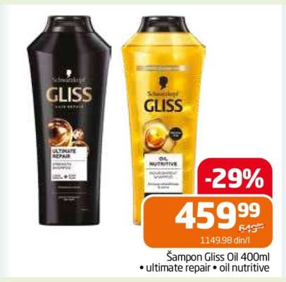 Šampon Gliss Oil 400ml
