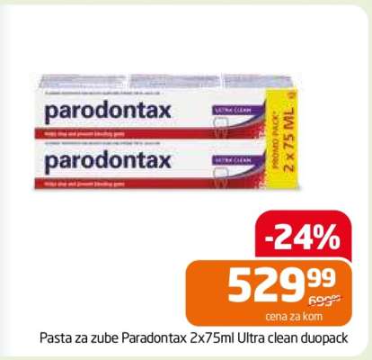 Pasta za zube Parodontax 2x75ml Ultra clean duopack