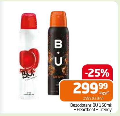 Dezodorans BU 150ml