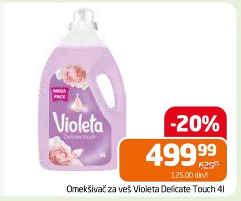 Omekšivač za veš Violeta Delicate Touch 4l
