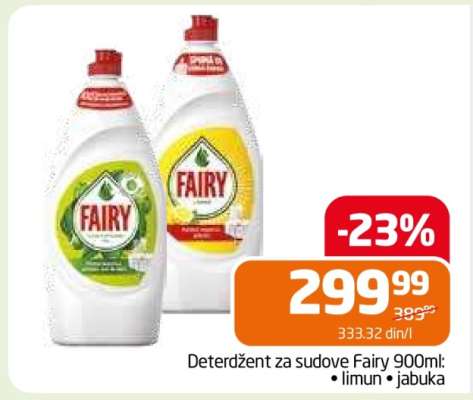 Deterdžent za sudove Fairy 900ml