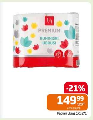 Papirni ubrus 1/1 2/1