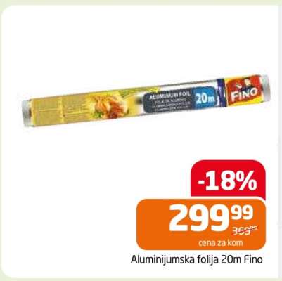 Aluminijumska folija 20m Fino