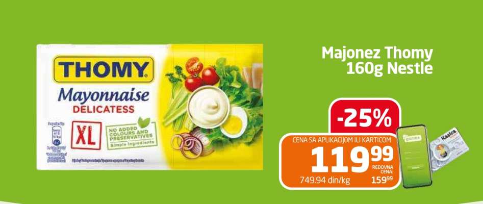 Majonez Thomy 160g Nestle