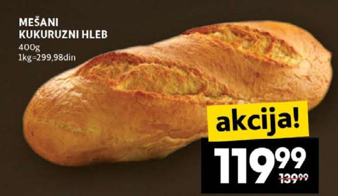 Mešani kukuruzni hleb