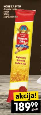 KORE ZA PITU