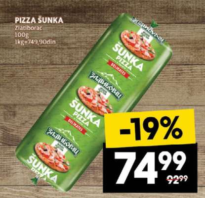 PIZZA ŠUNKA