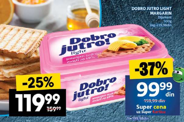 Dobro jutro light margarin