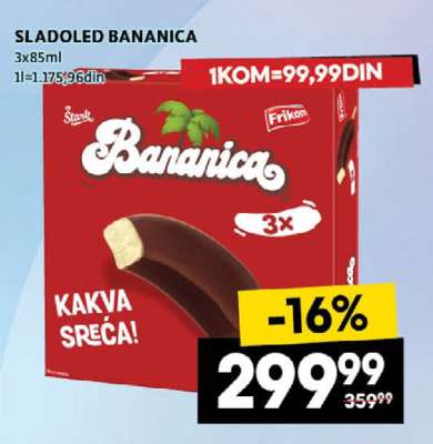 SLADOLED BANANICA