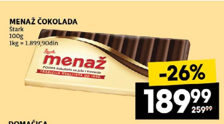 Menaž čokolada