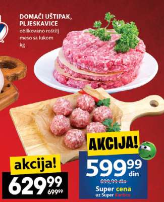DOMAĆI UŠTIPAK, PLJESKAVICE