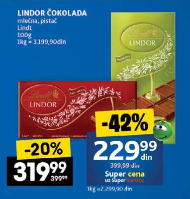 LINDOR ČOKOLADA
