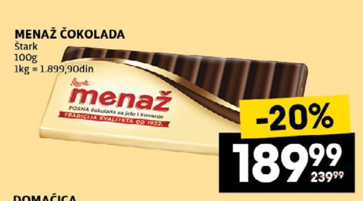 Menaž čokolada