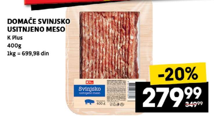 DOMAĆE SVINJSKO USITNJENO MESO
