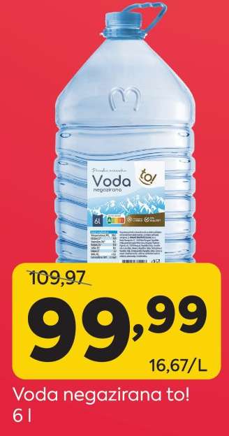 Voda negazirana to!