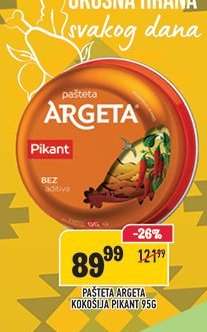 Pašteta Argeta Kokošija Pikant 95g